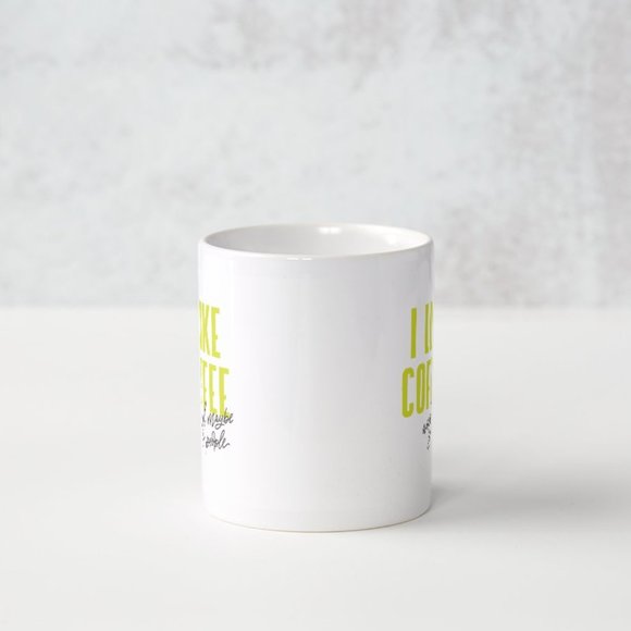 I LIKE COFFEE White Mug 11 oz. NWT - Picture 3 of 4